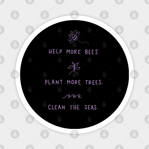 Save the Bees Magnet by valentinahramov